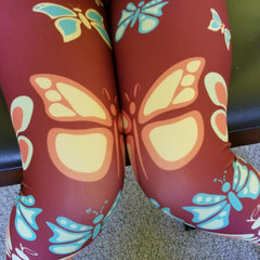 Butterflylove Red Capris Super soft and comfortable. Butterflies all over a beautiful red canvas.  - 82% polyester/18% spandex  - The material has a four-way stretch. Perfect for your curves  - Made with a smooth, comfortable microfiber yarn by RedButterfly by Omaris