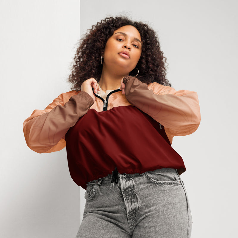 Sienna Dark Women’s Cropped Windbreaker