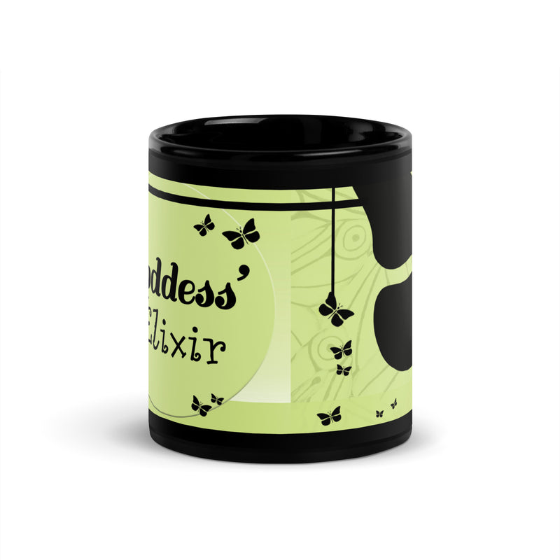 Goddess Mint and Black Glossy Mug - 11 oz