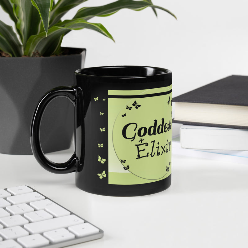 Goddess Mint and Black Glossy Mug - 11 oz