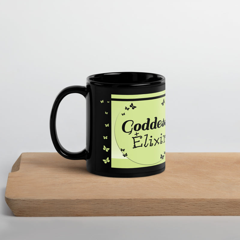 Goddess Mint and Black Glossy Mug - 11 oz