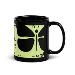 Goddess Mint and Black Glossy Mug - 11 oz