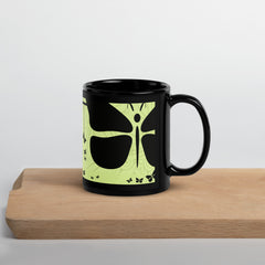 Goddess Mint and Black Glossy Mug - 11 oz