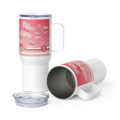 Goddess Pink Travel Mug with Handle - 25 oz