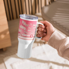 Goddess Pink Travel Mug with Handle - 25 oz
