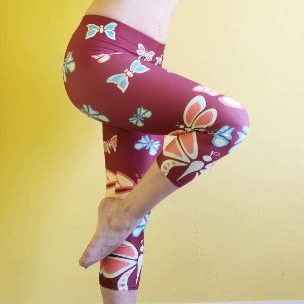 Butterflylove Red Capris Super soft and comfortable. Butterflies all over a beautiful red canvas.  - 82% polyester/18% spandex  - The material has a four-way stretch. Perfect for your curves  - Made with a smooth, comfortable microfiber yarn by RedButterfly by Omaris