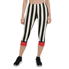 Rose Stripes Capris