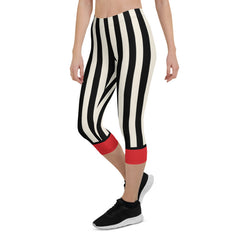 Rose Stripes Capris