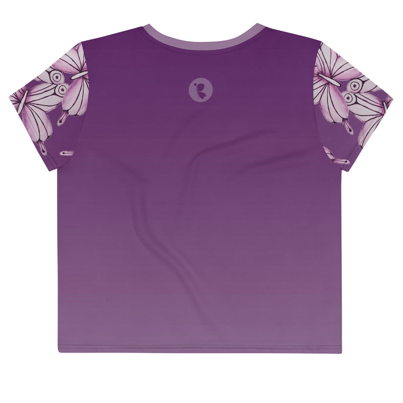 Goddess Purple Crop Tee