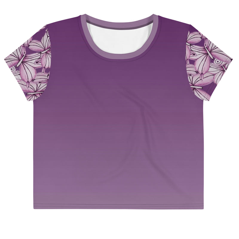 Goddess Purple Crop Tee