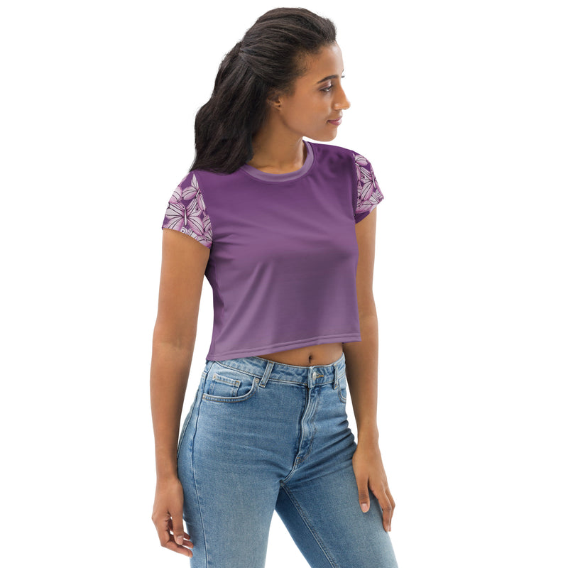 Goddess Purple Crop Tee