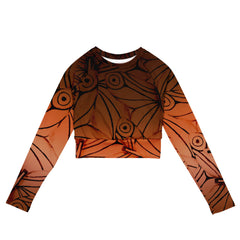 Sienna Caramel Recycled Long-Sleeve Crop Top