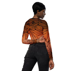 Sienna Caramel Recycled Long-Sleeve Crop Top