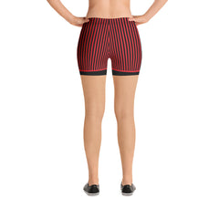 RedButterfly Red Stripes Shorts
