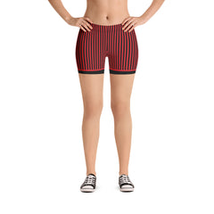 RedButterfly Red Stripes Shorts