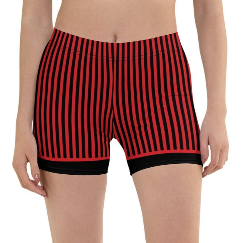 RedButterfly Red Stripes Shorts