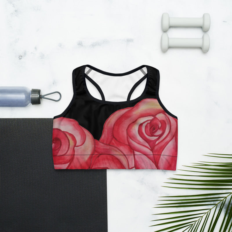 Rose Romance Sports Bra