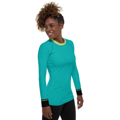 Butterflylove Blue Rash Guard., sweatproof, long sleeves, RedButterfly by Omaris