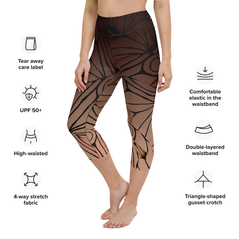 Sienna Darker Yoga Capris High Waisted