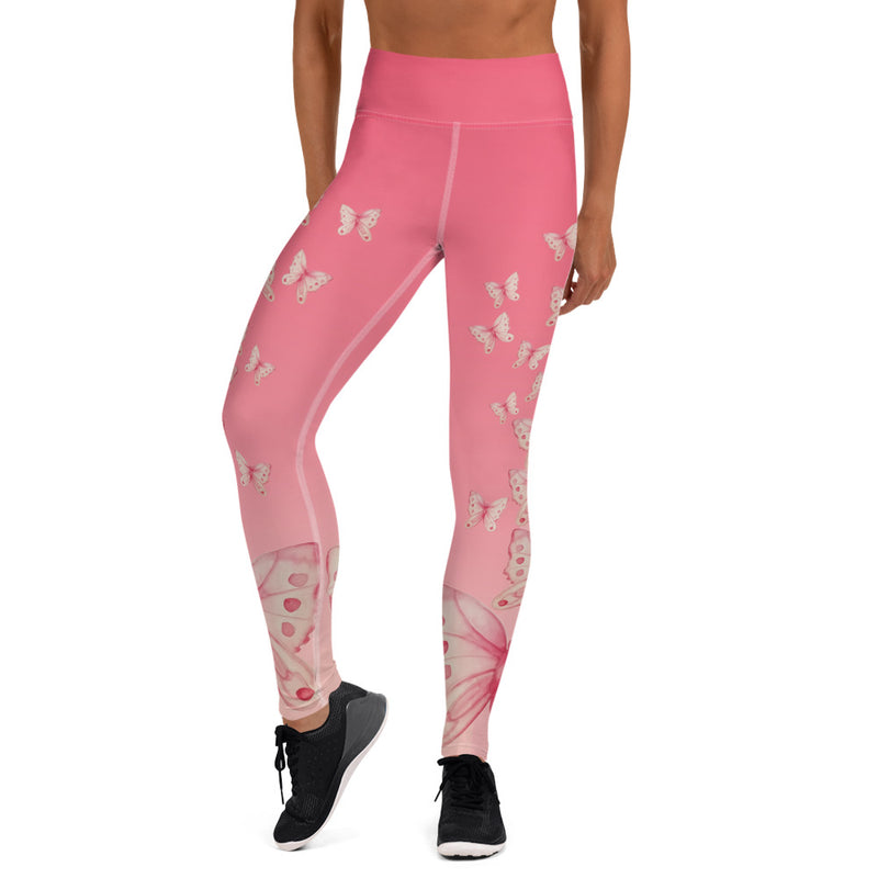 Goddess Pink High Waisted Yoga Leggings