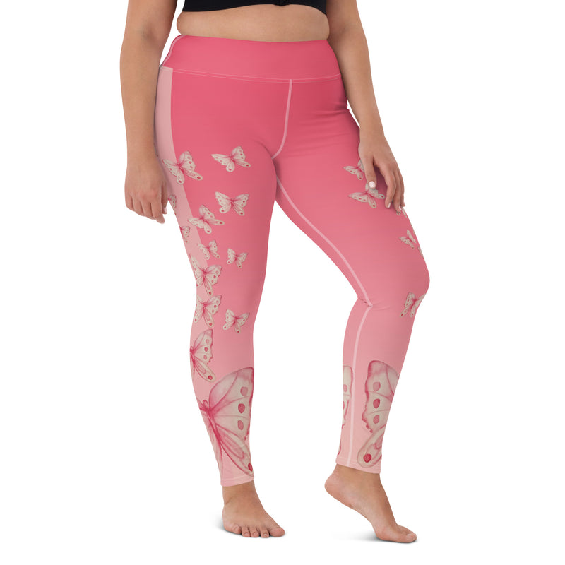 Goddess Pink High Waisted Yoga Leggings