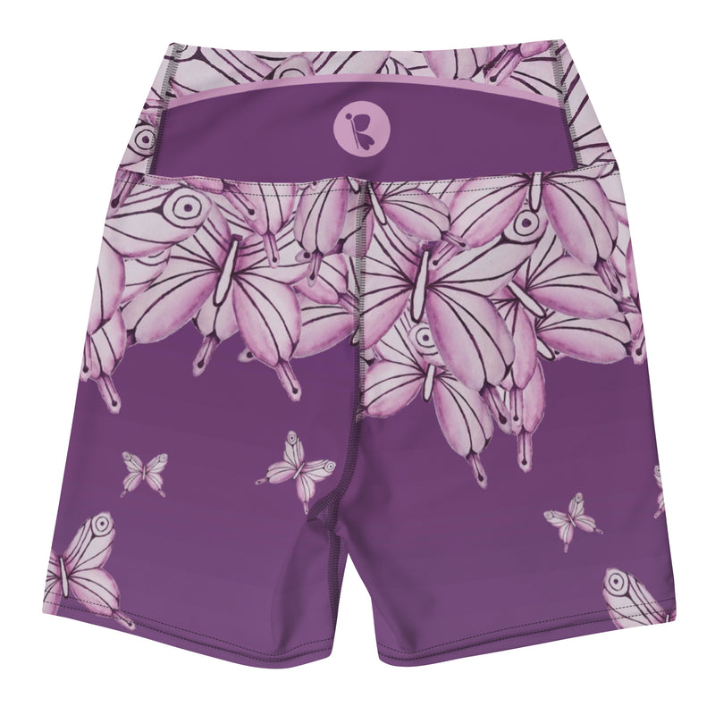 Goddess Purple Yoga Shorts