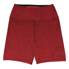 These RedButterfly Red Yoga Shorts have a body-flattering fit that will make you feel super comfortable even during the most intense workouts and dance lessons. They come with a high waistband and are made from soft microfiber yarn.  - 82% polyester, 18% spandex - Very soft four-way stretch fabric - Comfortable high waistband