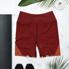 RedBlossom Brown Yoga Shorts