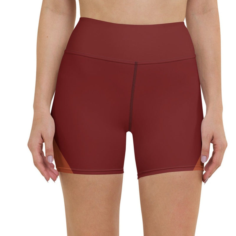 RedBlossom Brown Yoga Shorts