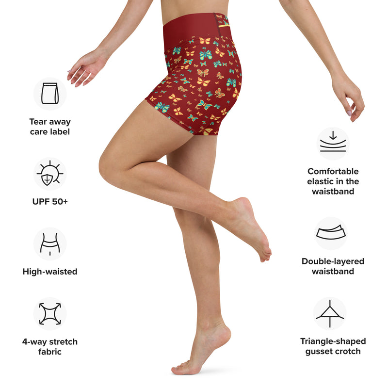 Butterflylove Tinylove Red Yoga Shorts