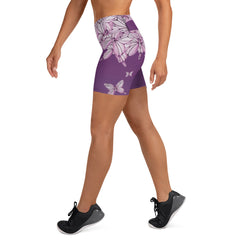 Goddess Purple Yoga Shorts