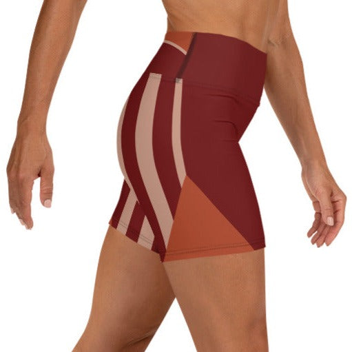 RedBlossom Brown Yoga Shorts