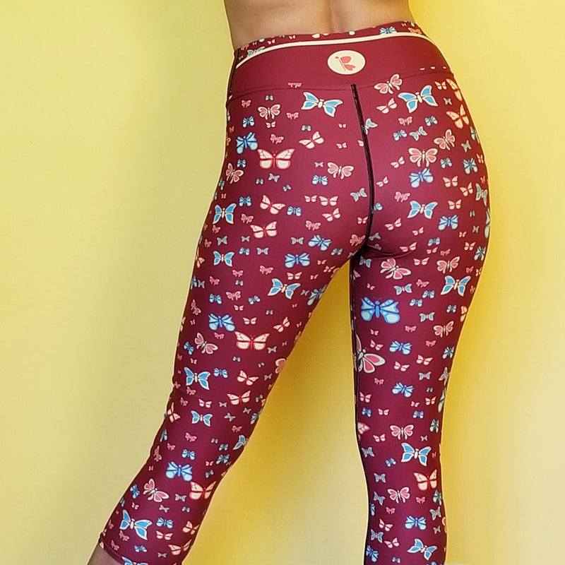 RedButterfly by Omaris, capris, activewear, matching outfits, sweatproof, gym activewear