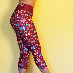 RedButterfly by Omaris, capris, activewear, matching outfits, sweatproof, gym activewear