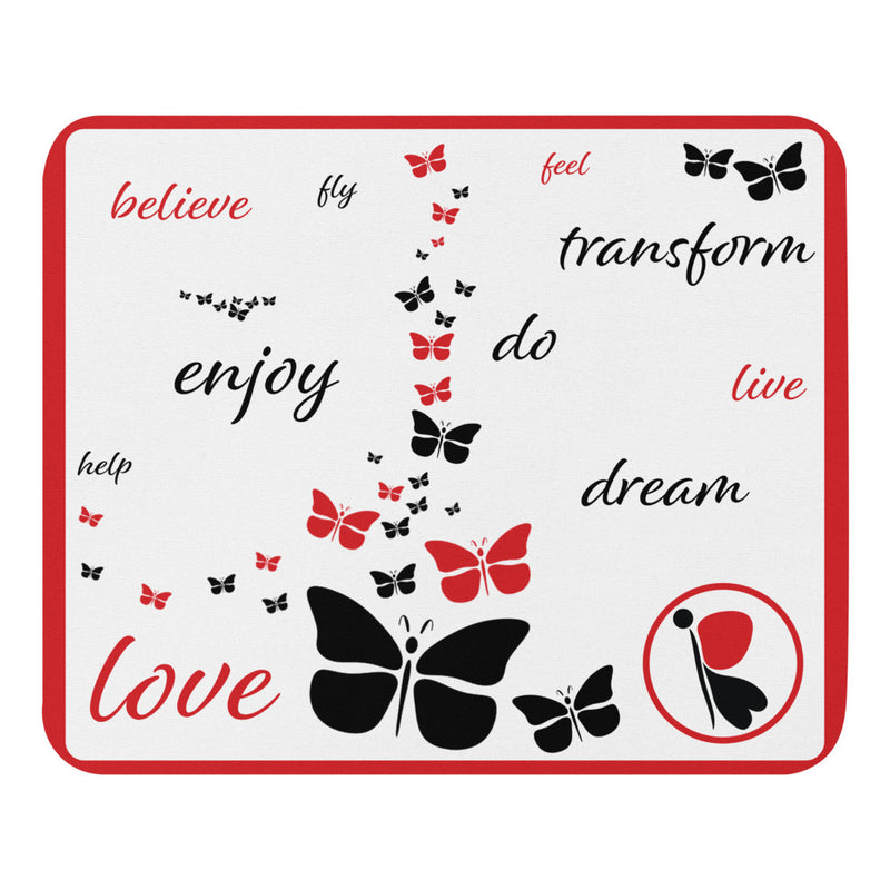 Every mouse needs a good mouse pad! Our mouse pad offers supreme grip and effortless mouse movement, and it does so with style.  - Soft polyester surface - Natural rubber base - Rounded edges