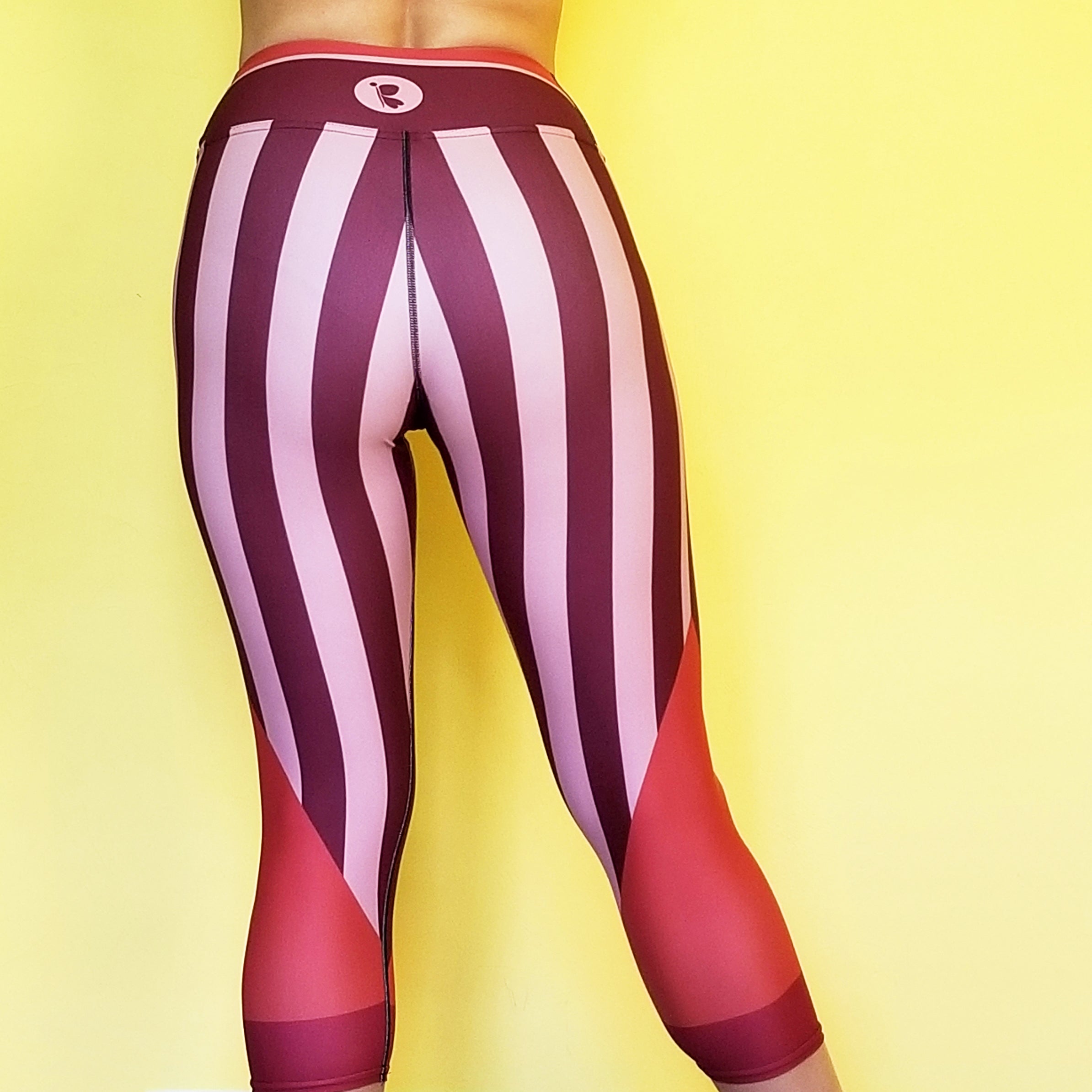 Redblossom Brown Capris High Waisted RedButterfly by Omaris