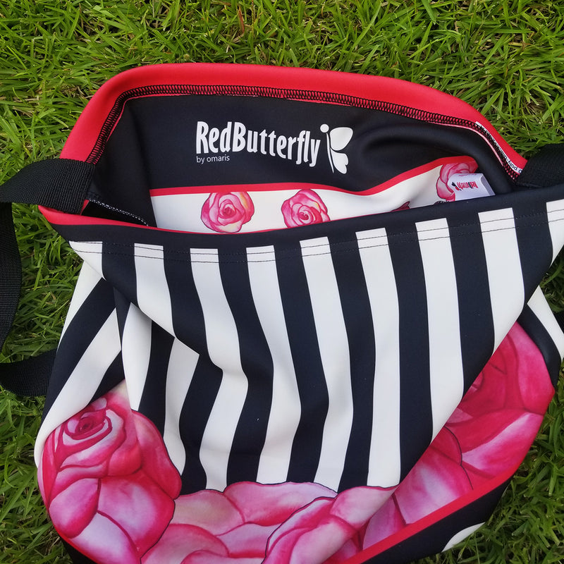 Rose Petals and Stripes Tote