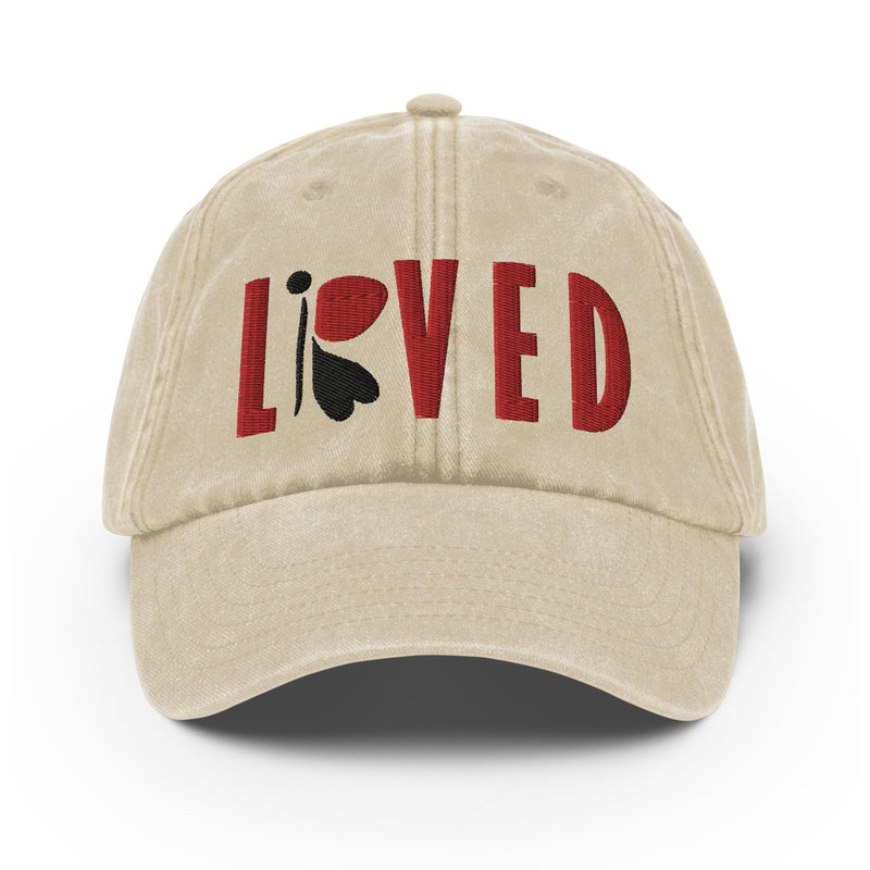 RedButterfly "LiVED" Vintage Stone Hat
