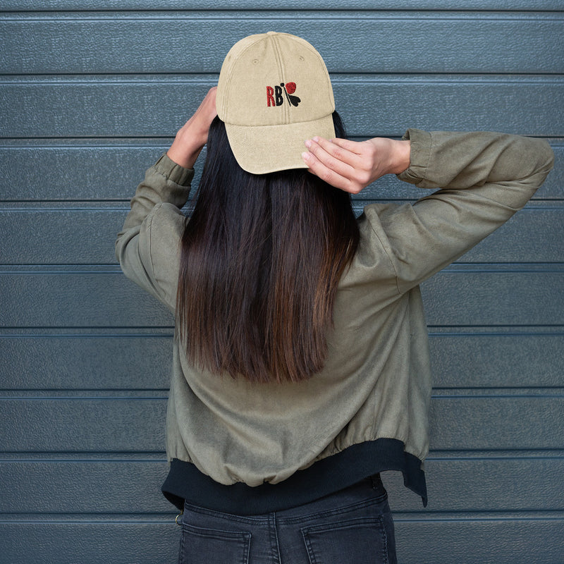 RedButterfly RB Vintage Stone Hat is a favorite piece of headwear thanks to its faded fabric and comfy fit.    - 100% brushed washed cotton - Unstructured, 6-panel, low-profile - Vintage styling - Pre-curved peak - Stitched ventilation eyelets