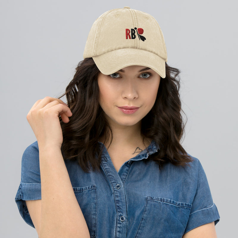 RedButterfly RB Vintage Stone Hat is a favorite piece of headwear thanks to its faded fabric and comfy fit.    - 100% brushed washed cotton - Unstructured, 6-panel, low-profile - Vintage styling - Pre-curved peak - Stitched ventilation eyelets