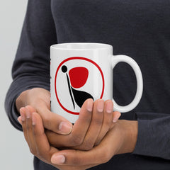 RedButterfly White Glossy Mug is for you! It's sturdy and glossy with a vivid print that'll withstand the microwave and dishwasher.  - Ceramic - 11 oz mug 