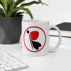 RedButterfly White Glossy Mug is for you! It's sturdy and glossy with a vivid print that'll withstand the microwave and dishwasher.  - Ceramic - 11 oz mug 