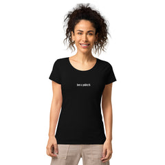 RedButterfly Black Women’s Fitted Organic T-Shirt