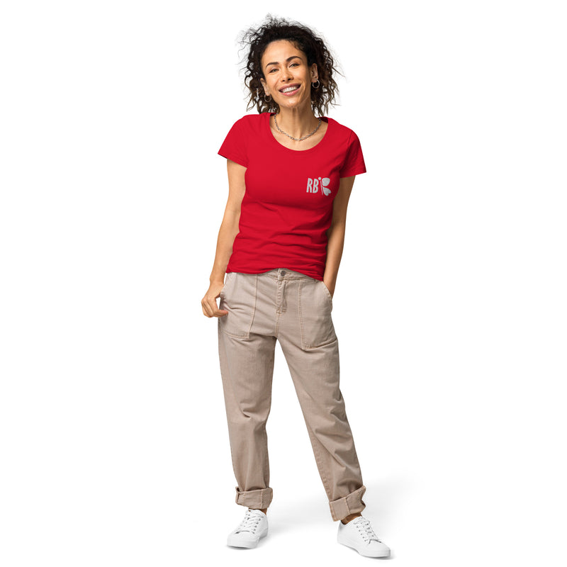 RedButterfly Red Women’s Fitted Organic T-Shirt
