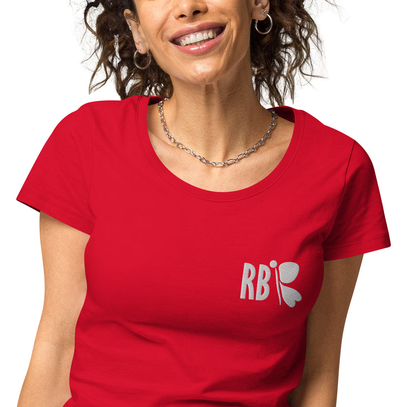 RedButterfly Red Women’s Fitted Organic T-Shirt
