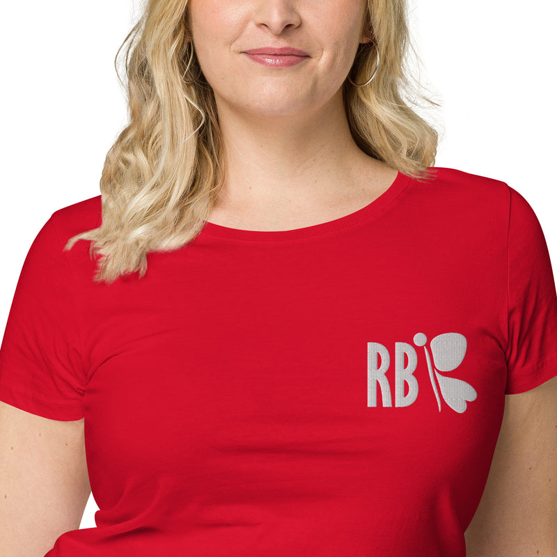 RedButterfly Red Women’s Fitted Organic T-Shirt