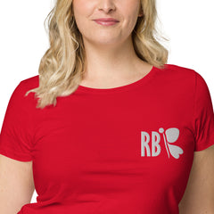 RedButterfly Red Women’s Fitted Organic T-Shirt
