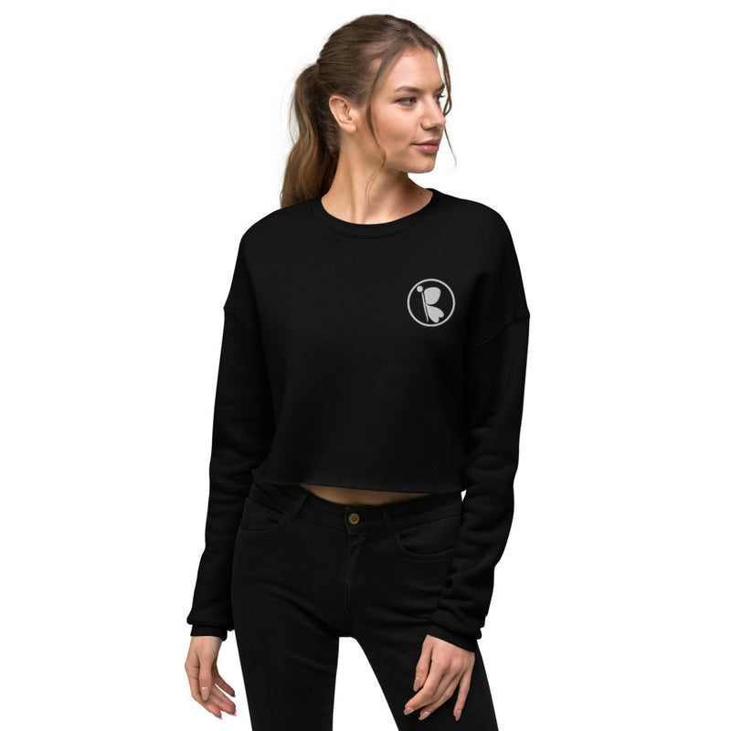 RedButterfly by Omaris women cropped sweatshirt black